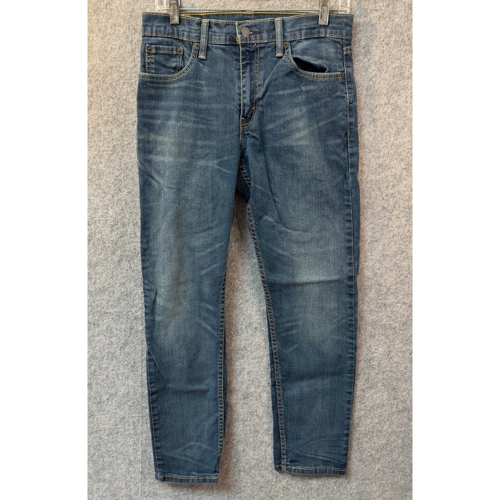 Levis 502 Regular Taper Jeans Mens 30x29 Medium Wash Blue Denim Pants